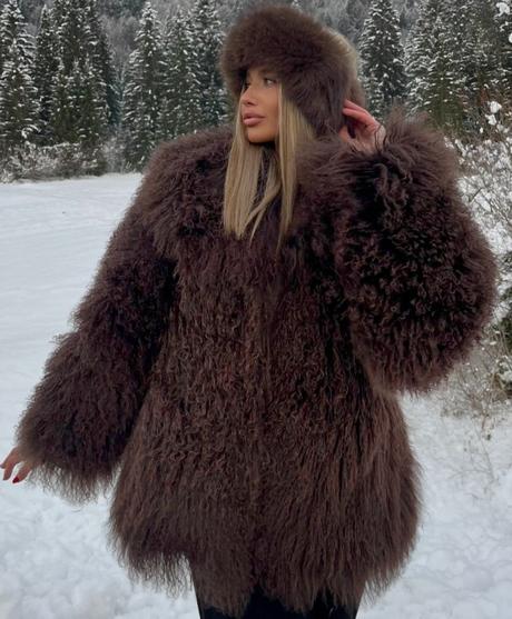 Kožuch mongolska ovečka, s