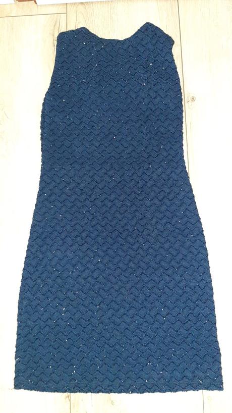 Tmavomodré šaty made in italy, xs
