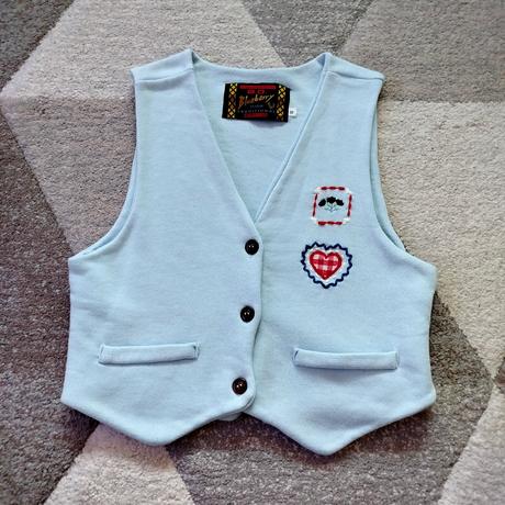 Krásna nebíčkovo modrá vesta blueberry, 140