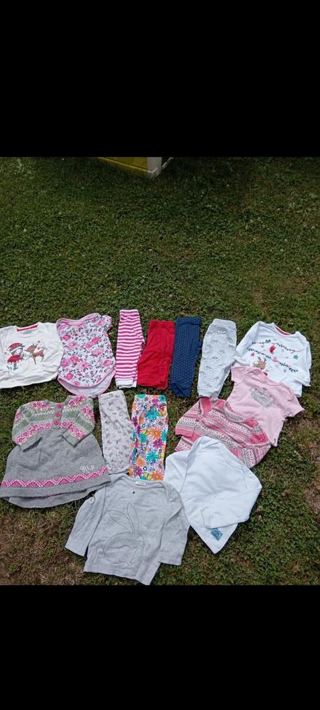 Balík dievčenského oblečenia 6-9 mesiacov, 68–80