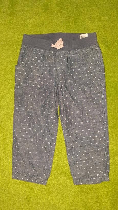 3/4 krásne nohavice, h&m,128