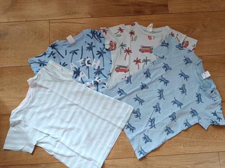 4 ks tričko, h&m,92