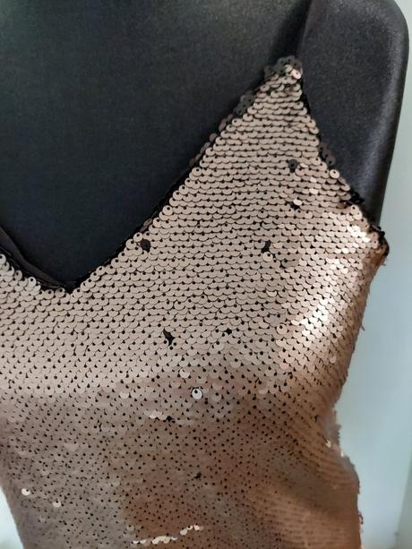 Lesklý top m/l, bonprix,l