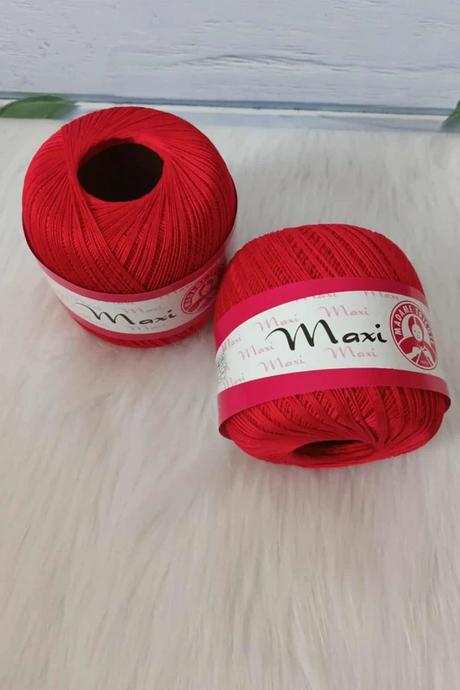 Priadza maxi 2 ks červená, 