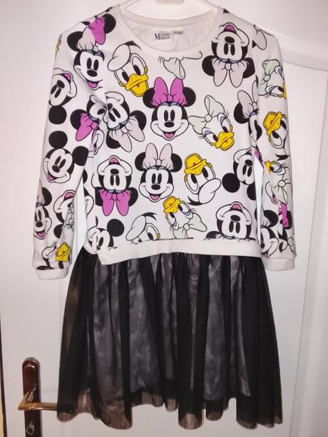 Mikinové minnie šaty 134/140, disney,134