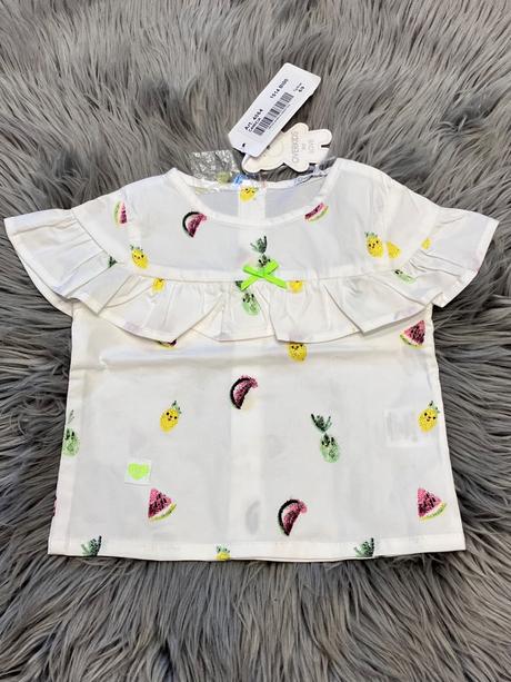 Dievčenská košeľa s volánom overkids (68-74), 68