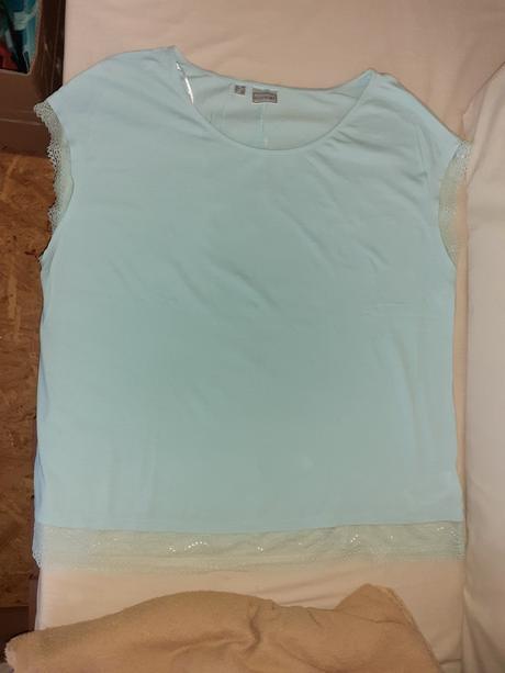 Tričko s čipkou, bonprix,50