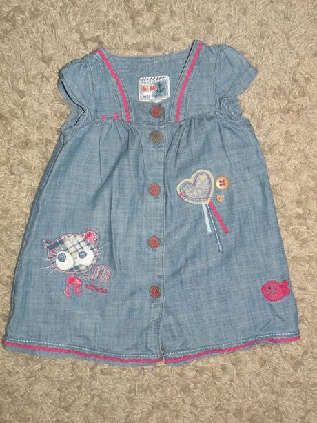 Riflové šatôčky/tunika, next,80