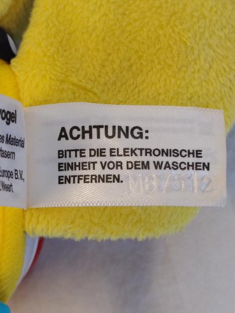 Interaktívny hudobný vtáčik, vtech nemecká verzia, 