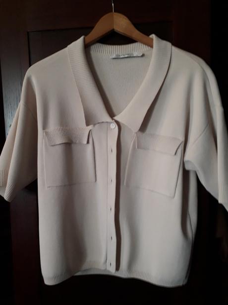 Biely kardigan s - m, s
