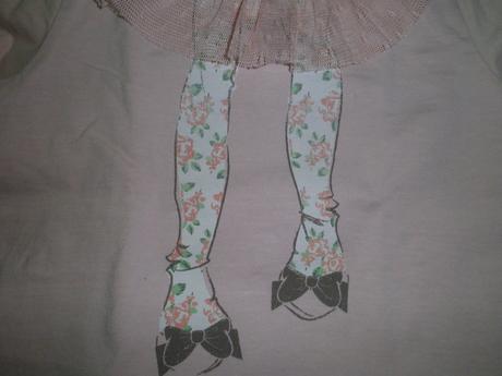 Tričko púdrovej ružovej, s čipkou, matalan,86