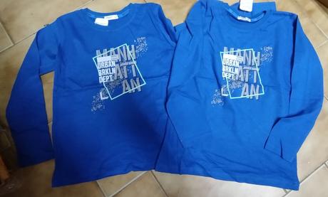 Detské tričko alebo mikina modrá, 104 - 164