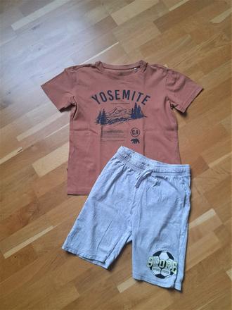 Šortky + tričko, h&m,140