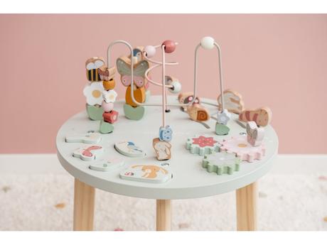 Little dutch stolík s aktivitami kvety a motýle,