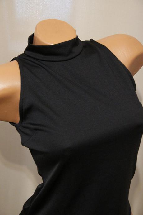 Čierny elastický body top, m, m