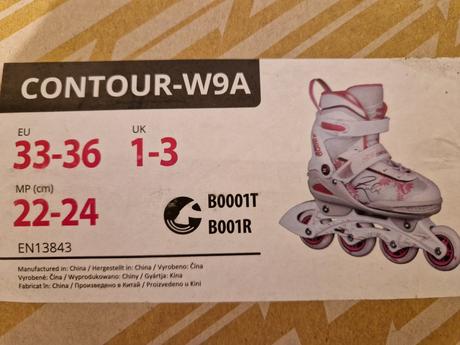 Dievcenske nastavitelne kolieskove korcule 33-36, zealot,35