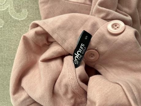 Svetloruzova mikina s gombikmi, takko,s