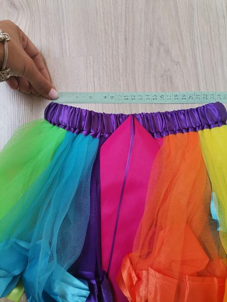 Dievčenská dúhová tylová sukňa, 98