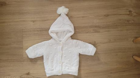 Teplý svetrík na zapínanie pre bábätká 0-3m, f&f,56