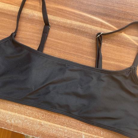 Bikinová čierna podprsenka, s