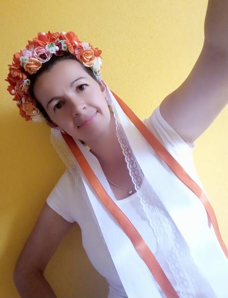 Kvetinová čelenka, parta,