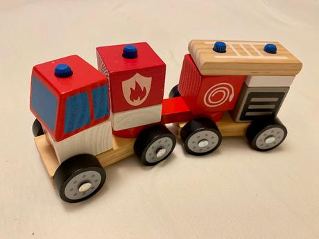Krásny hasičský drevený vláčik, 