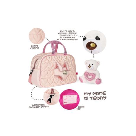 Ružová športová taška s ľadovým medveďom perletti, 