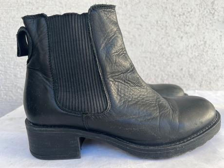 Trendy kozene cizmy kotnicky pc vysoka, 38