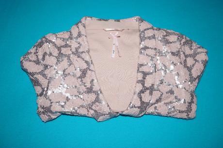 Dievčenské sako s flitrami, next,140