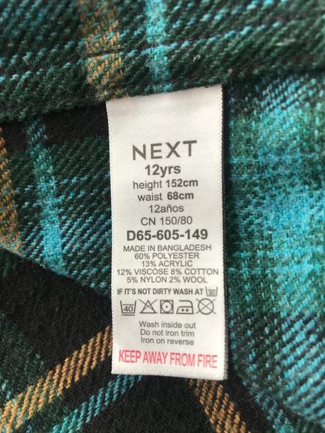 Chlapčenská zateplená košeľová bunda, next,152