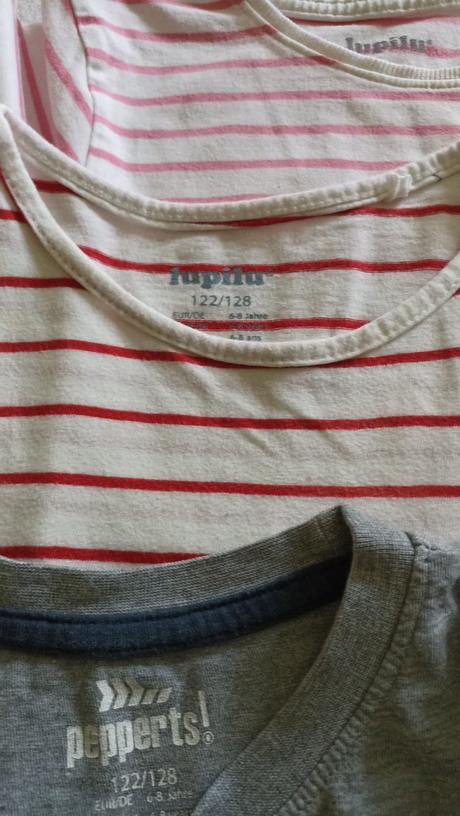 10x tričko s krátkym rukávom 122/128, lupilu,122