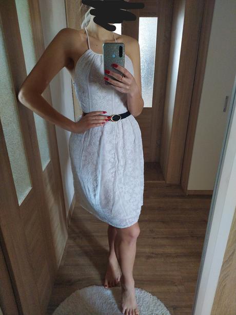 Šaty biele/krémové, mango,xs