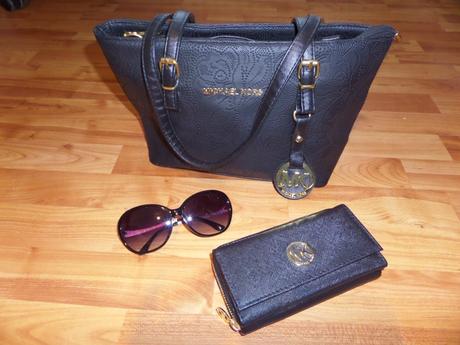 Kabelka s efektom čipky + peňaženka, michael kors