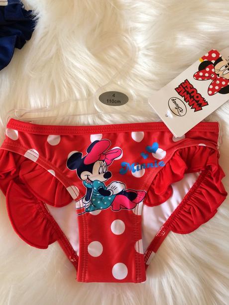Dievčenské 1-dielne plavky minnie mouse., disney,116 / 122