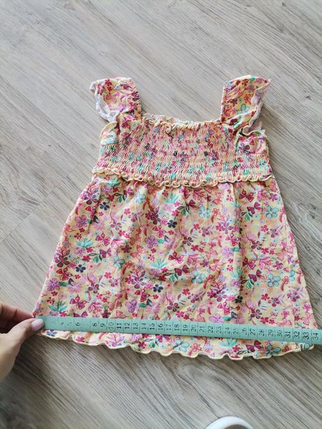 Dievčenské kvetinové dlhšie tričko, baby club,86