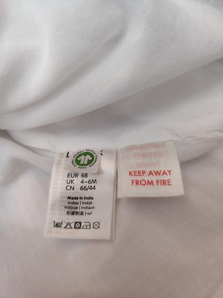 Nové biele šaty lindex s visačkou, lindex,68