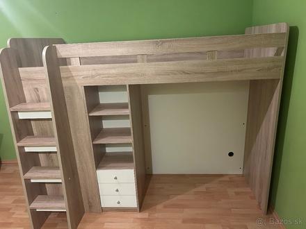 Poschodova postel, šírka (cm): 90,dĺžka (cm): 200