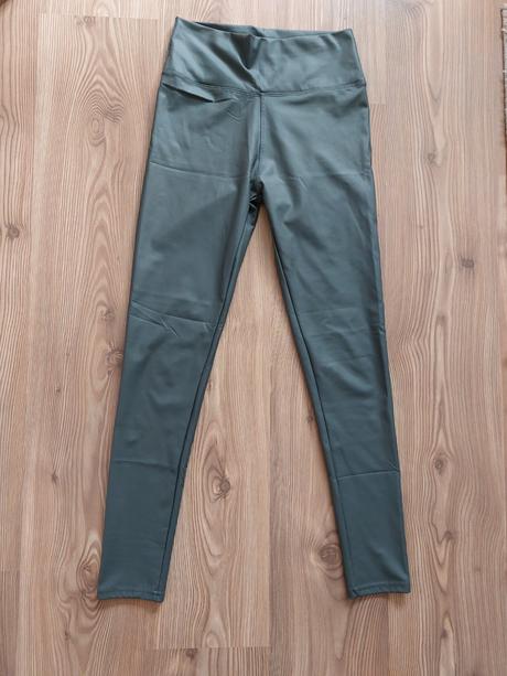 Legíny v imitácii kože, s