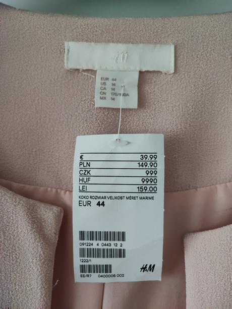 Predĺžené sako h&m, h&m,44 / xl