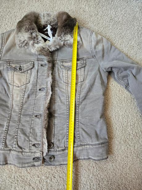 Kožušinová rifľová bunda gas, m