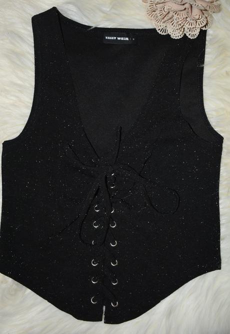 Trblietavý top, tally weijl,xs