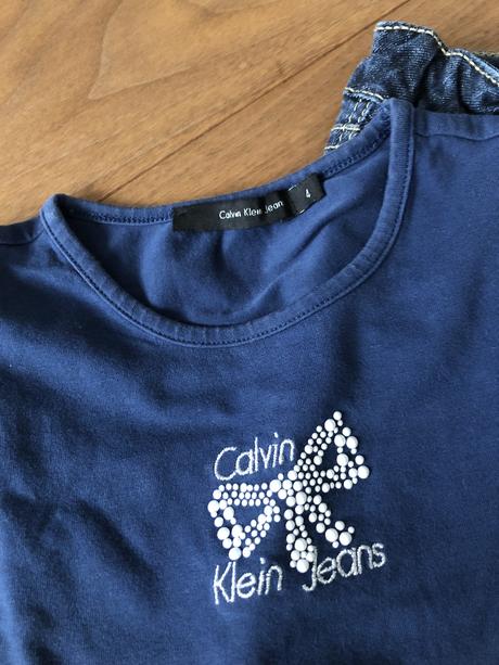 Riflove nohavice zara a tričko ck, zara,98