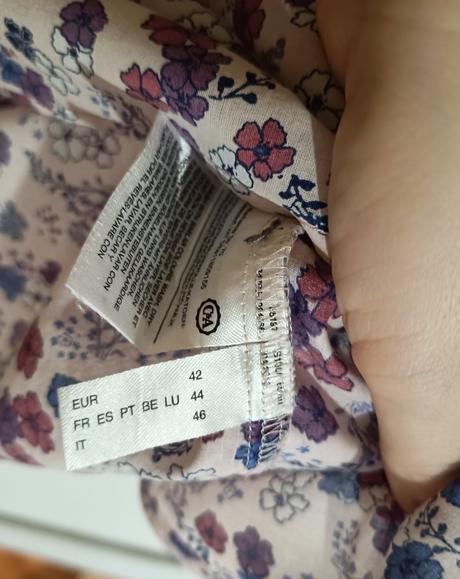 Kvietkovaná blúzka, c&a,xl