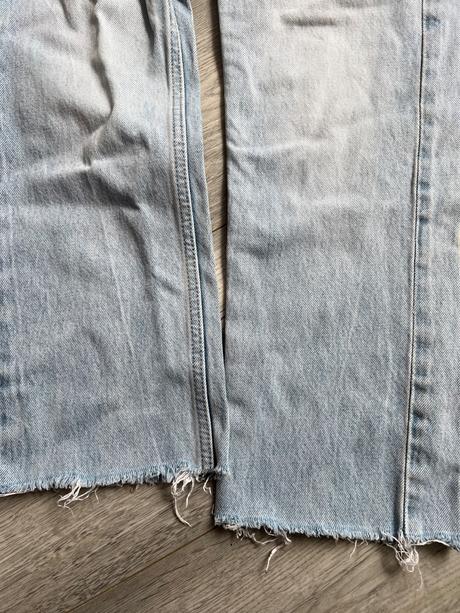 Bershka modré rifle s vysokým pásom, bershka,32