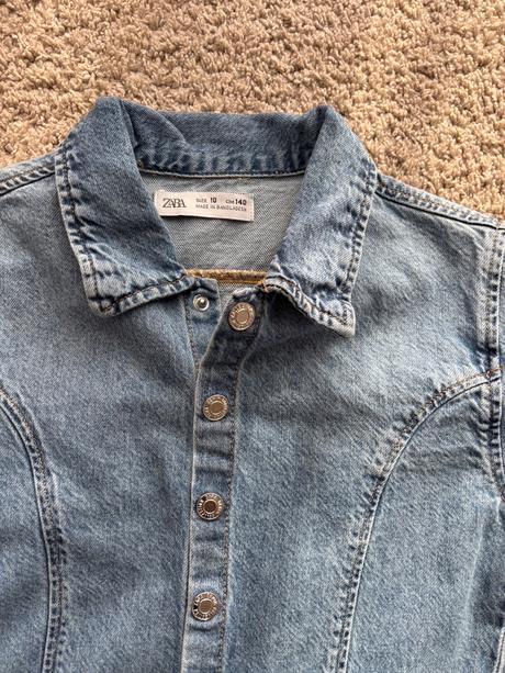 Riflové šaty zara, zara,140