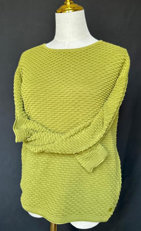 Bavlnený pulóver v trávičkovej zelenej, tom tailor,m