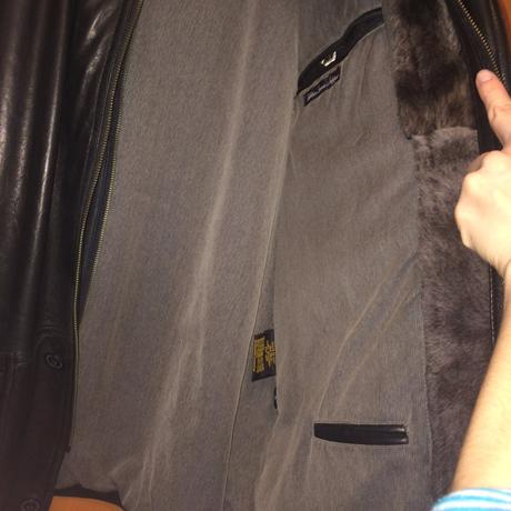 Luxusné čierne kožené sako - bunda leatherman, xl