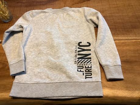 Siva mikina 128/134, chapter young,134