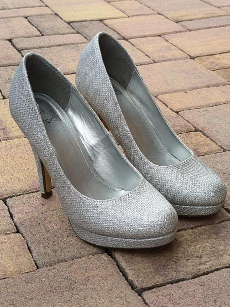 Strieborné lodičky, 1xobuté, 35