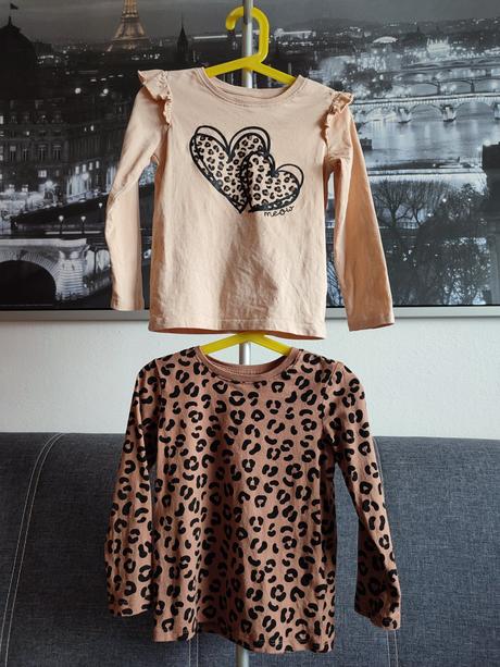 Tričká 2ks / set / komplet leopard sinsay 110, sinsay,110
